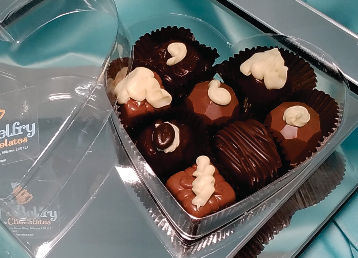 Signature Chocolates in heart shape box